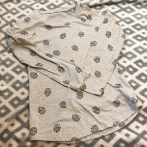 Justice cupcake shirt.